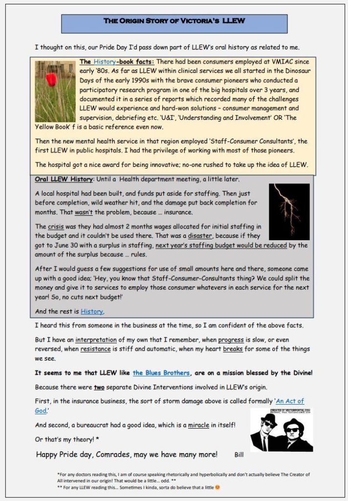 Thumbnail of poster about the Origin of LLEW in Victoria